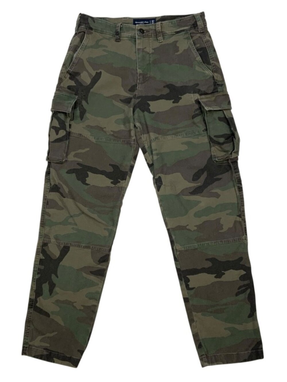 Abercrombie and Fitch Camo Cargo Pants 30 Green Utility Fall Fashion
